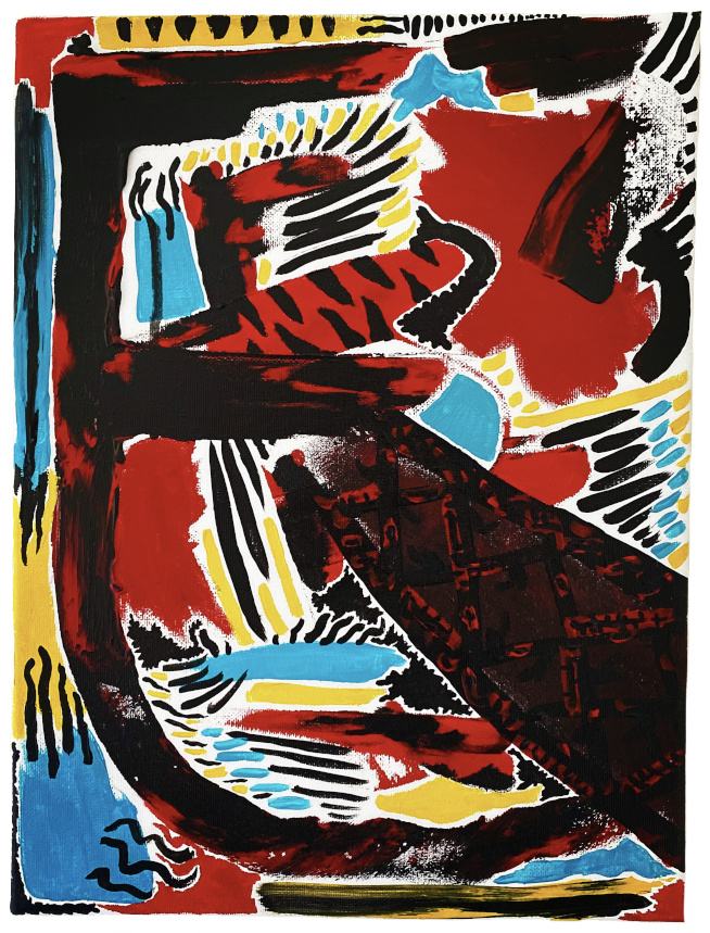 Abstract with three colours